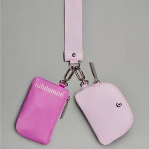 Lululemon Dual Pouch Wristlet Pink